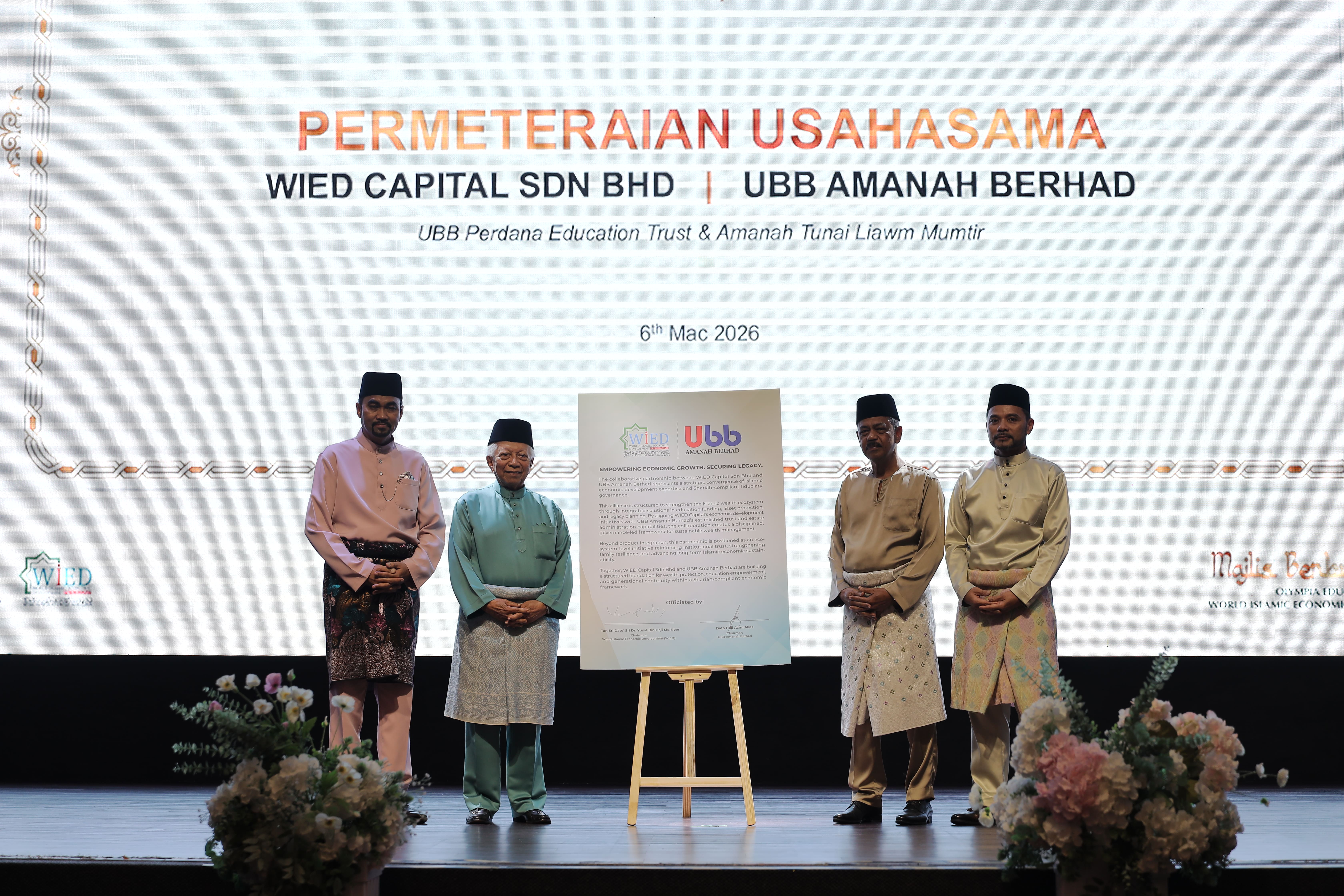 WIED Capital and UBB Amanah Forge Strategic Alliance to Advance Islamic Economic Innovation